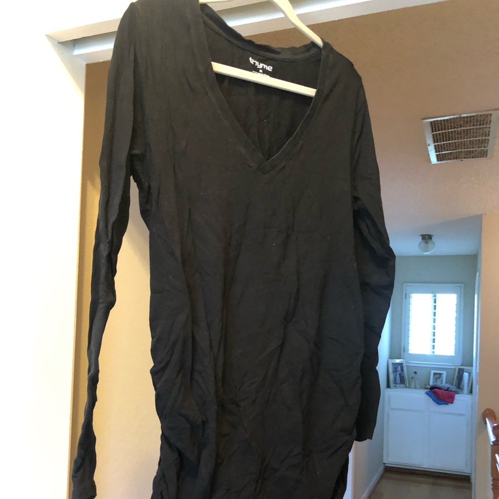 Long sleeve maternity shirt